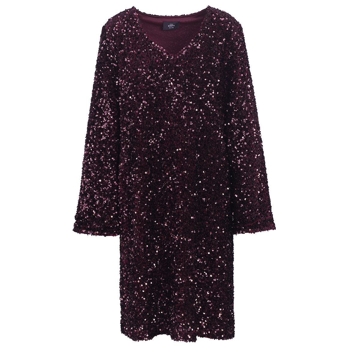 Damen Paillettenkleid mit V-Ausschnitt von Gina Benotti