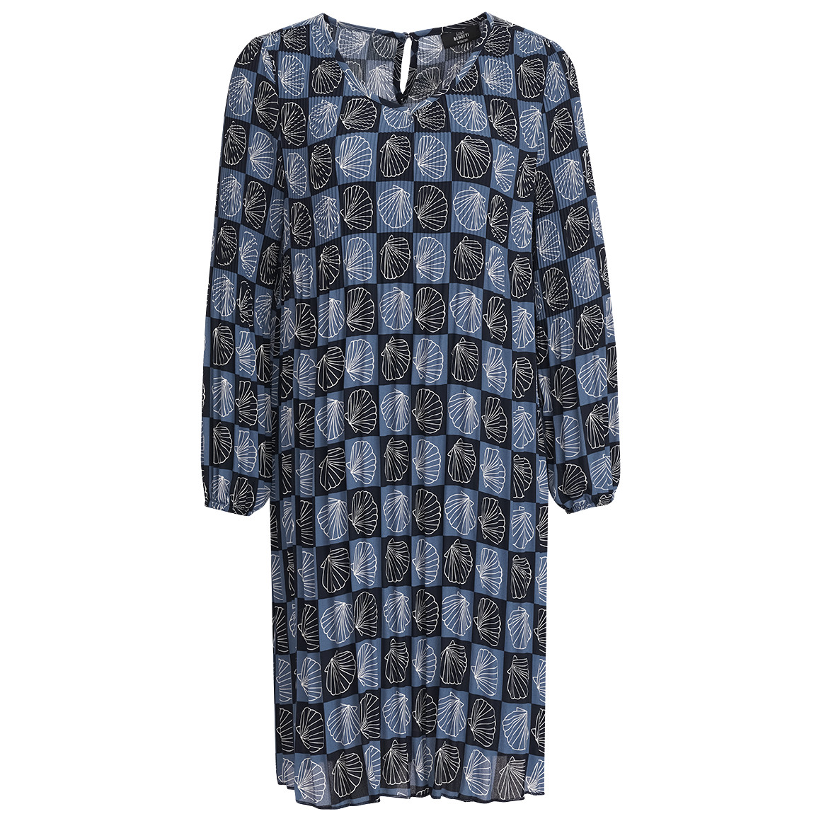 Damen Plissee-Kleid mit Muschel-Motiven von Gina Benotti