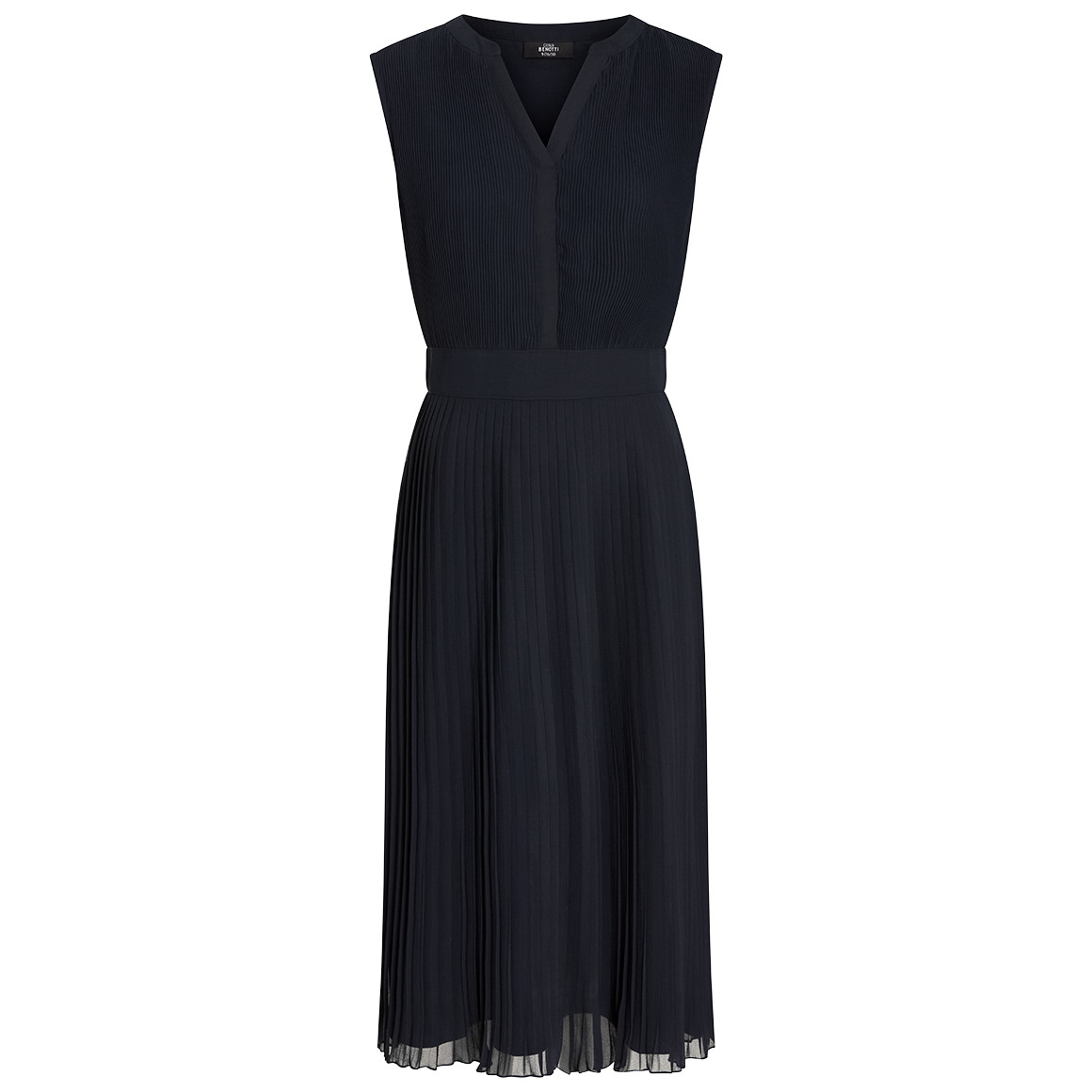 Damen Plissee-Kleid mit kleinem V-Ausschnitt von Gina Benotti