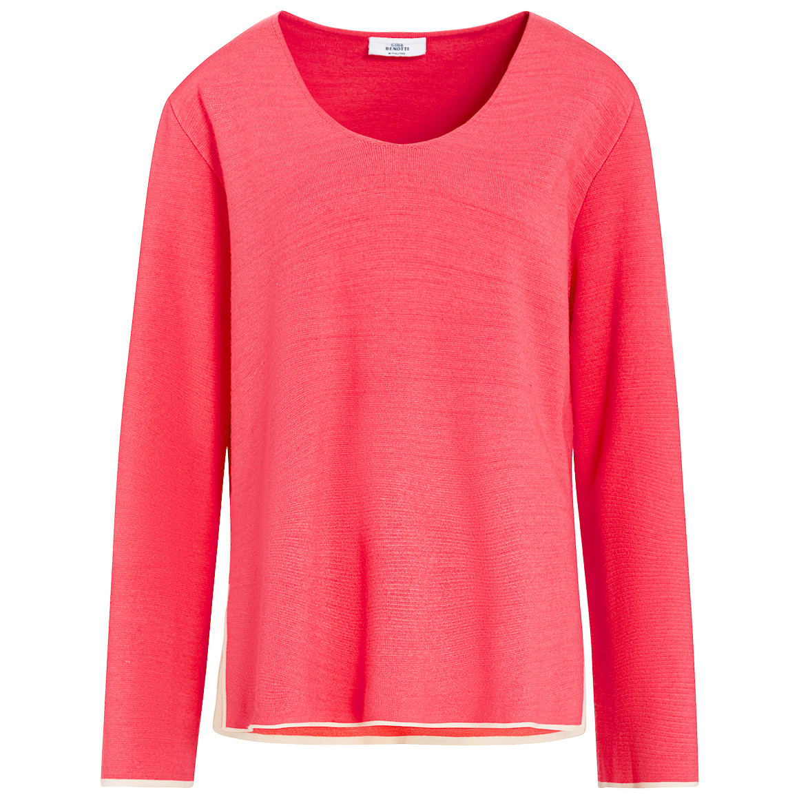 Damen Pullover mit Kontraststreifen von Gina Benotti