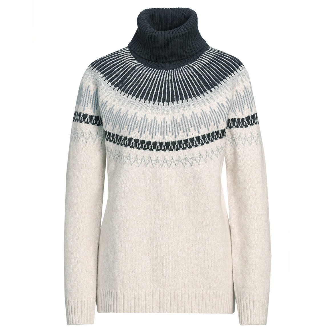 Damen Rollkragenpullover mit Norwegermuster von Gina Benotti