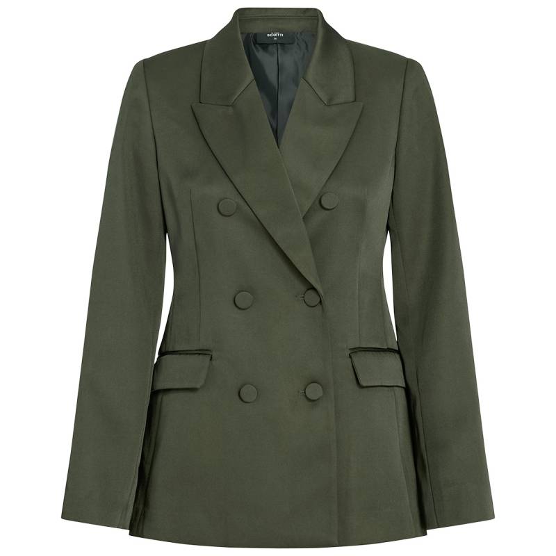 Damen Satin-Blazer mit doppelter Knopfreihe Damen Satin-Blazer mit doppelter Knopfreihe von Gina Benotti
