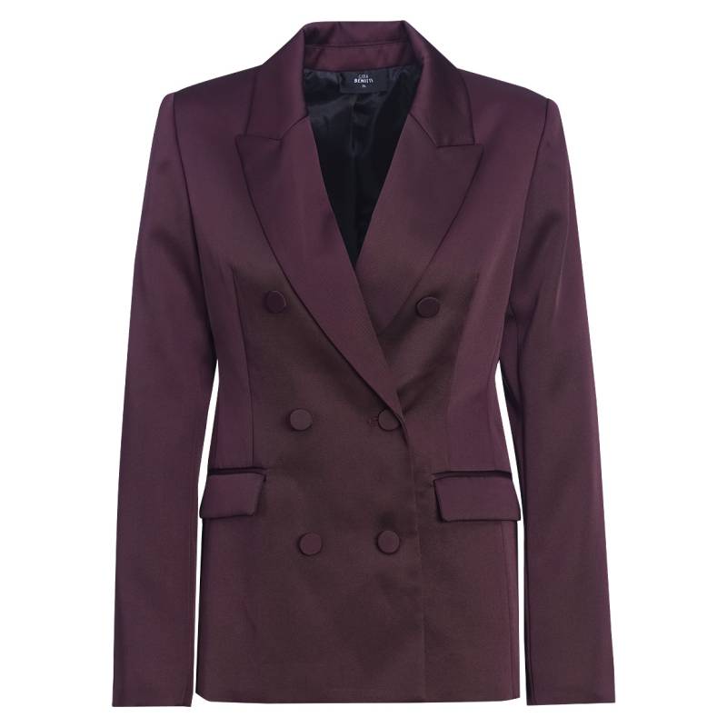 Damen Satin-Blazer mit doppelter Knopfreihe Damen Satin-Blazer mit doppelter Knopfreihe von Gina Benotti