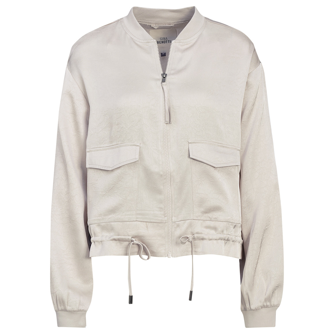 Damen Satin-Jacke mit Reißverschluss Damen Satin-Jacke mit Reißverschluss von Gina Benotti