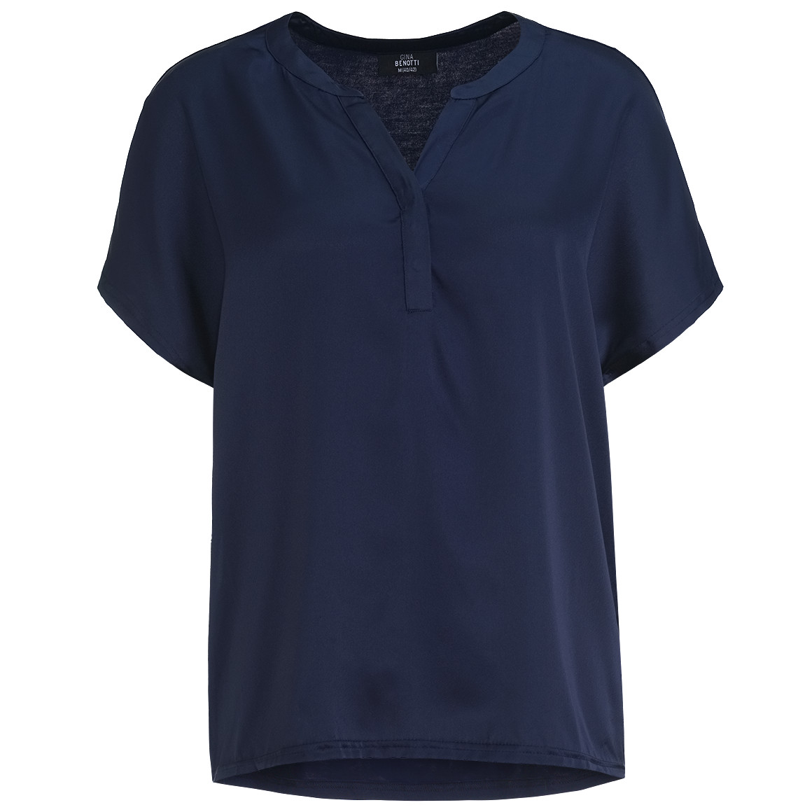 Damen Satin-Shirt  mit V-Ausschnitt von Gina Benotti