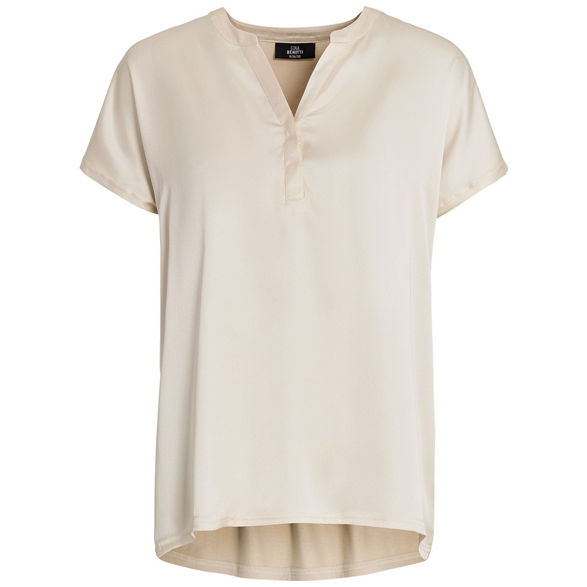 Damen Satin-Shirt mit V-Ausschnitt Damen Satin-Shirt mit V-Ausschnitt von Gina Benotti