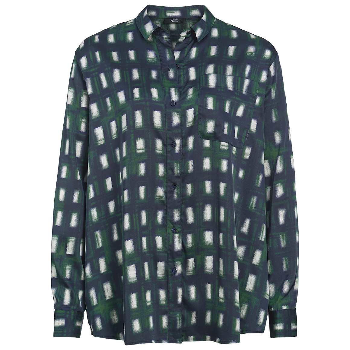Damen Satinbluse mit Allover-Print Damen Satinbluse mit Allover-Print von Gina Benotti
