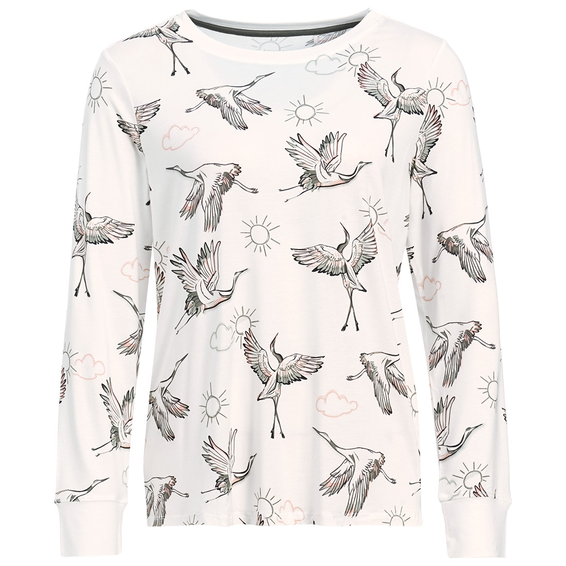 Damen Schlafshirt mit Allover-Muster von Gina Benotti