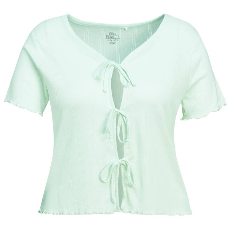 Damen Schlafshirt mit Bindebändern Damen Schlafshirt mit Bindebändern von Gina Benotti
