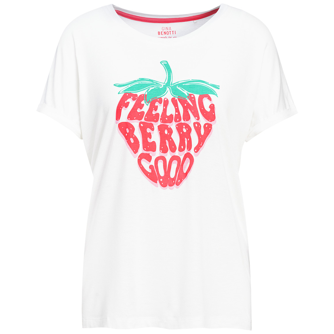 Damen Schlafshirt mit Front-Print Damen Schlafshirt mit Front-Print von Gina Benotti