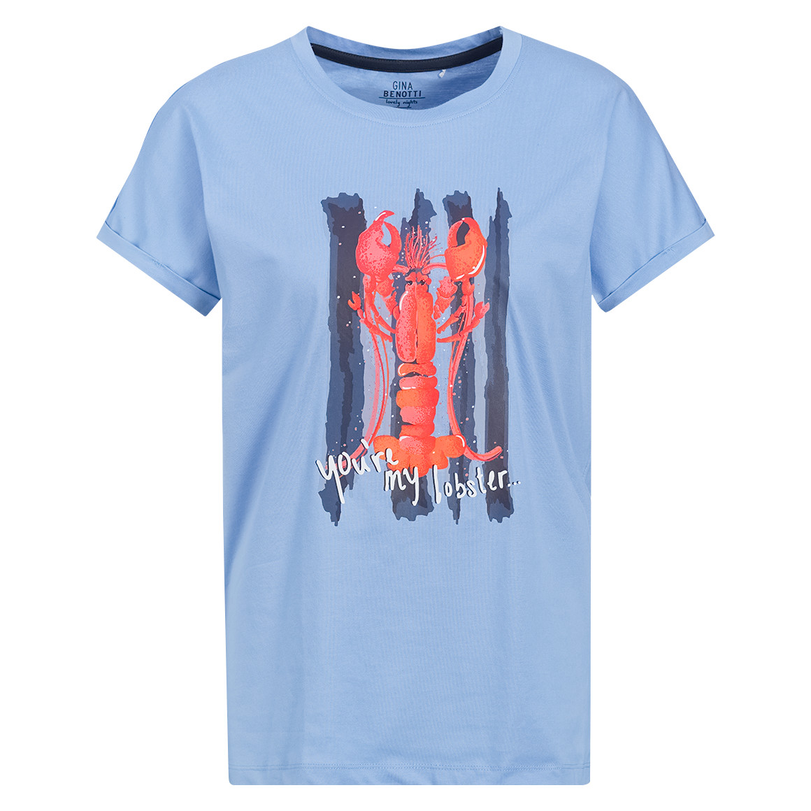 Damen Schlafshirt mit Hummer-Print Damen Schlafshirt mit Hummer-Print von Gina Benotti