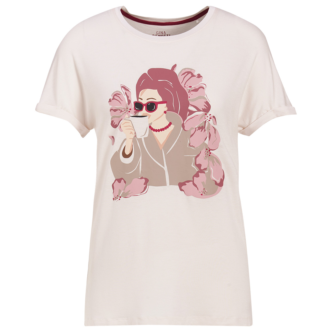 Damen Schlafshirt mit Print Damen Schlafshirt mit Print von Gina Benotti
