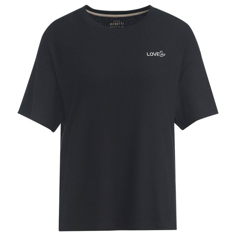 Damen Schlafshirt mit Rippstruktur von Gina Benotti