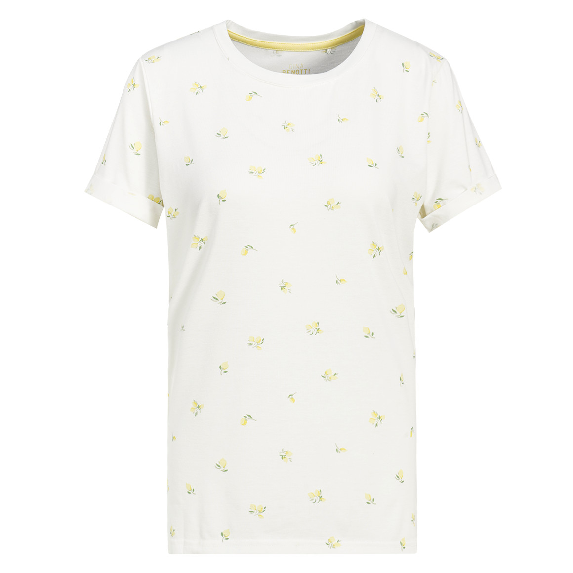Damen Schlafshirt mit Zitronen-Motiven Damen Schlafshirt mit Zitronen-Motiven von Gina Benotti