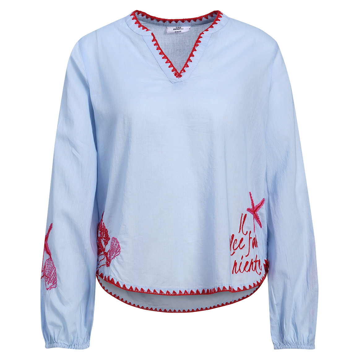 Damen Schlupfbluse mit Stickerei von Gina Benotti