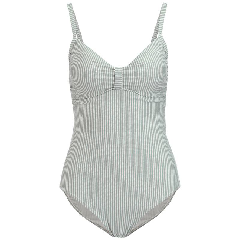 Damen Shape-Badeanzug mit Seersucker-Streifen von Gina Benotti