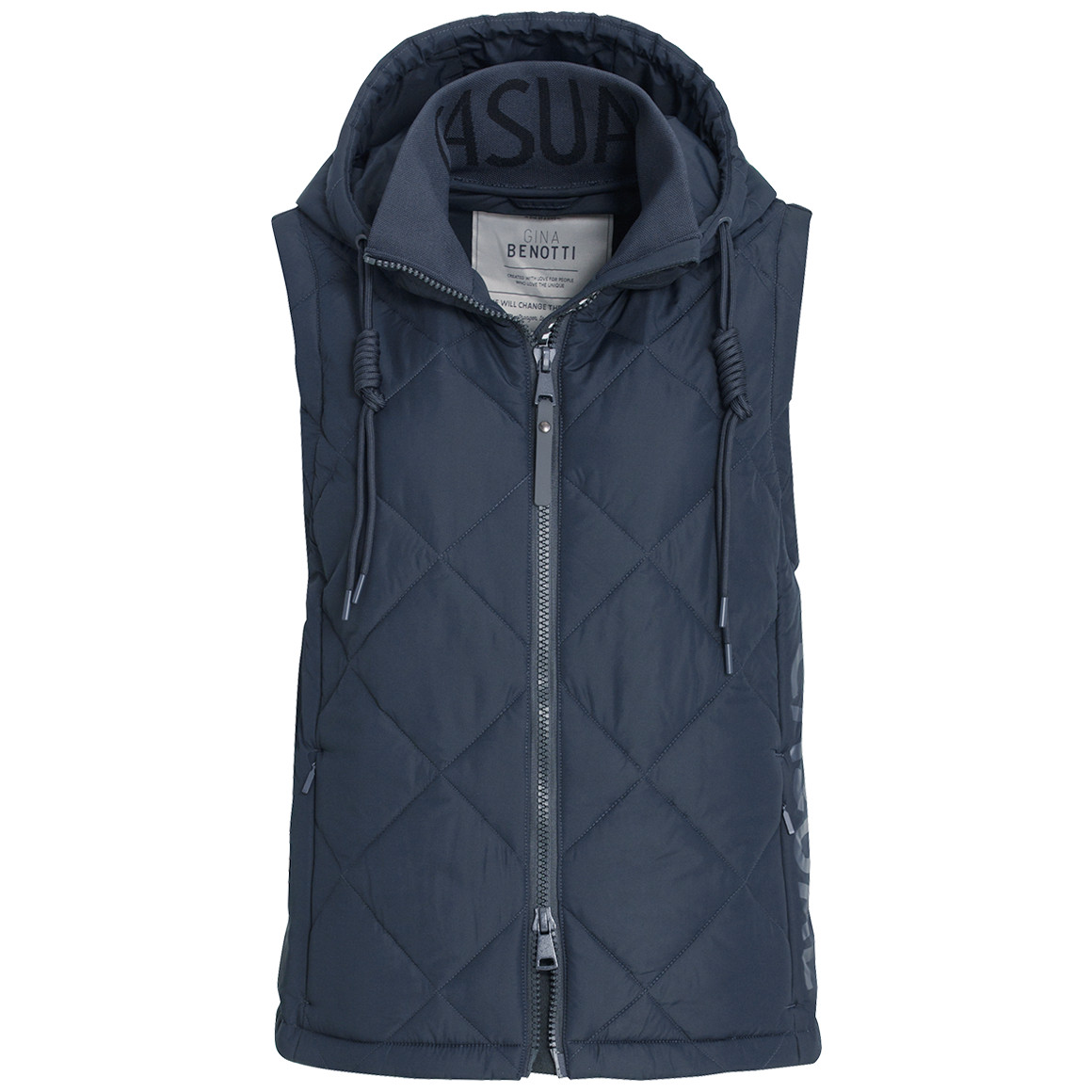 Damen Steppweste mit Schriftzug von Gina Benotti