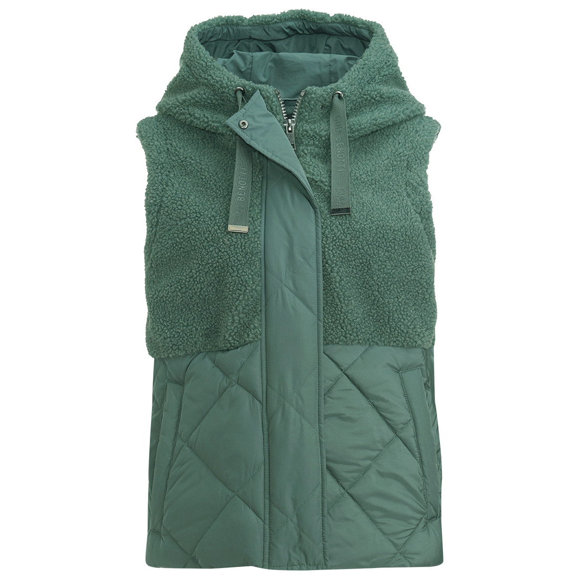 Damen Steppweste mit Teddyplüsch von Gina Benotti