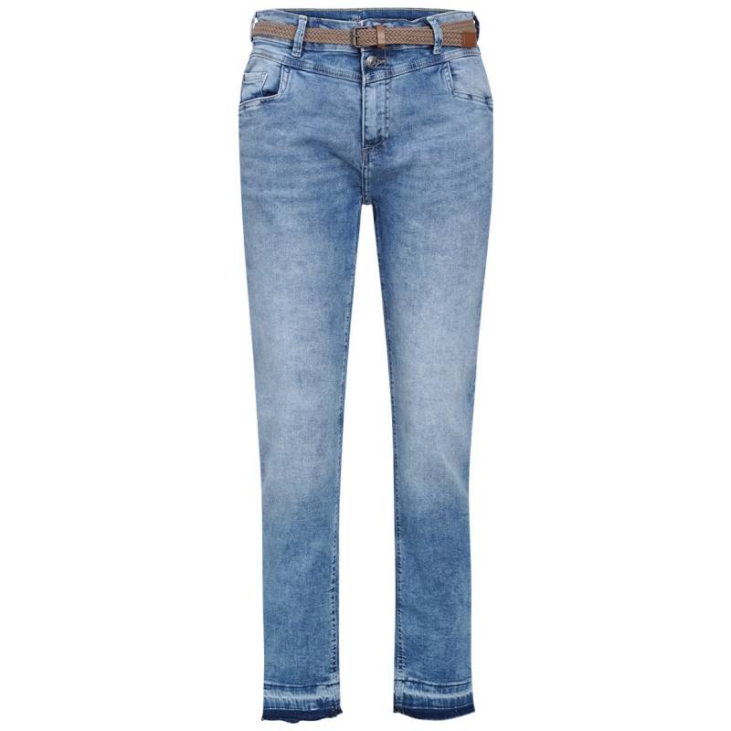 Damen Straight-Jeans mit Gürtel von Gina Benotti