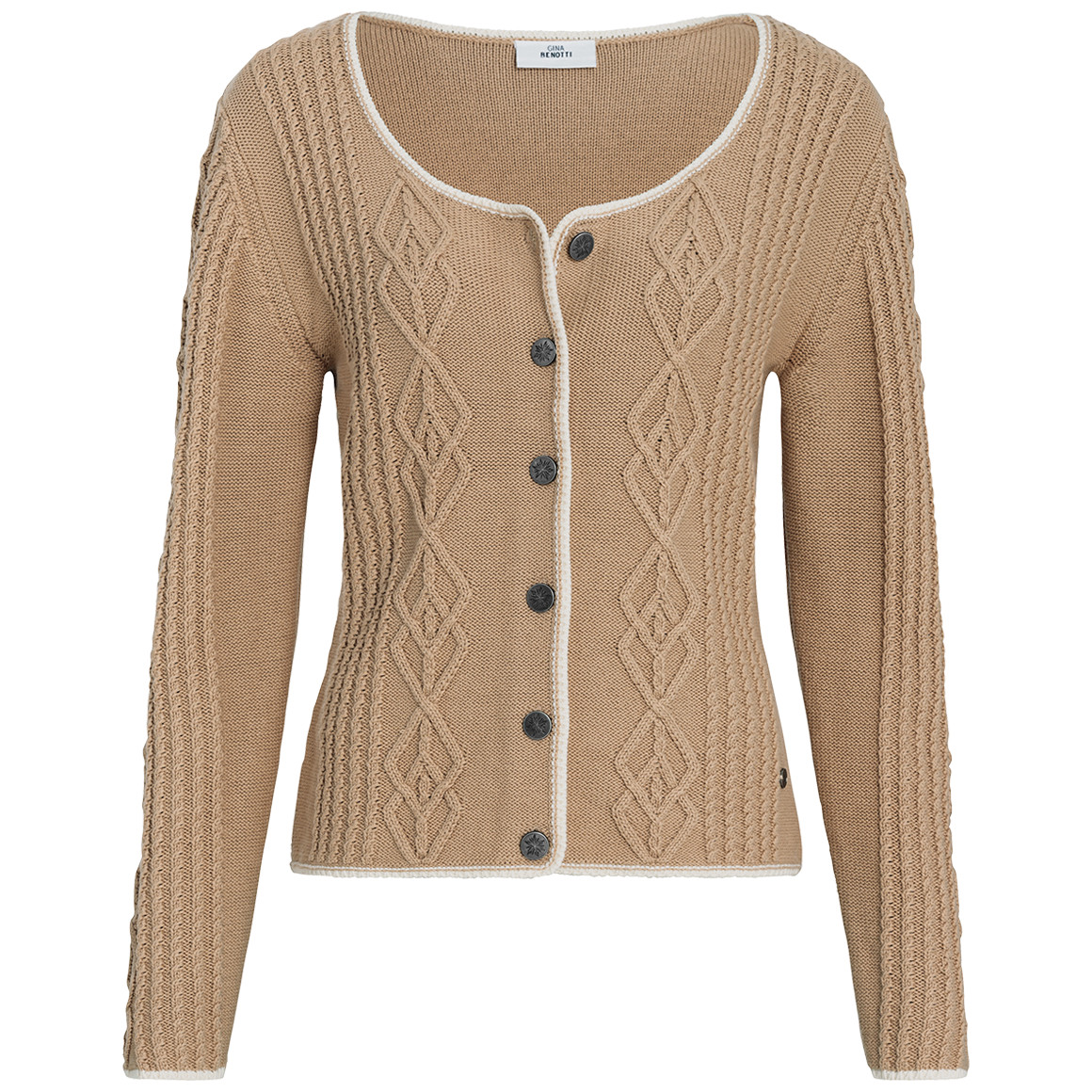 Damen Strickjacke in Flecht-Struktur von Gina Benotti