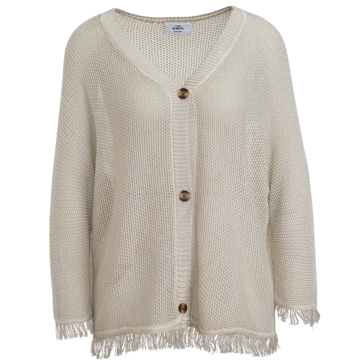 Damen Strickjacke mit Fransen von Gina Benotti