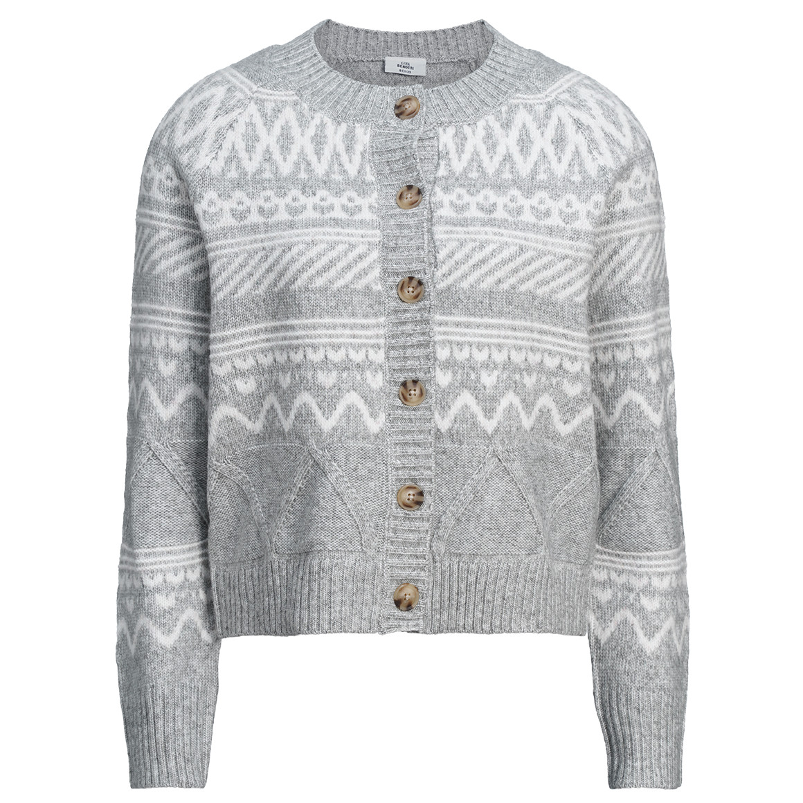 Damen Strickjacke mit Norweger-Muster von Gina Benotti