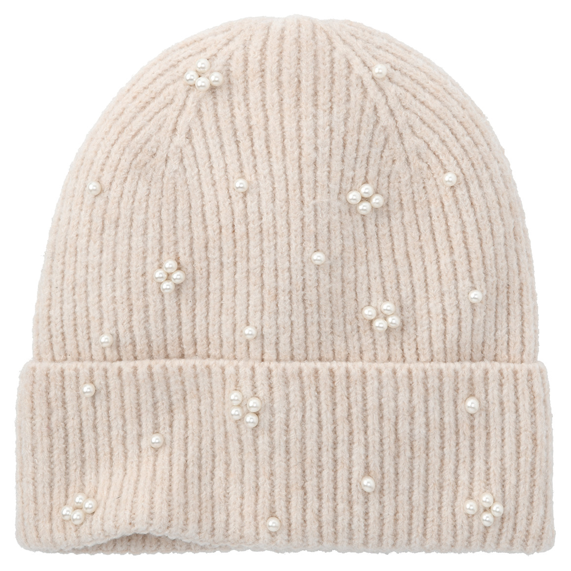 Damen Strickmütze mit Perlen-Applikation Damen Strickmütze mit Perlen-Applikation von Gina Benotti
