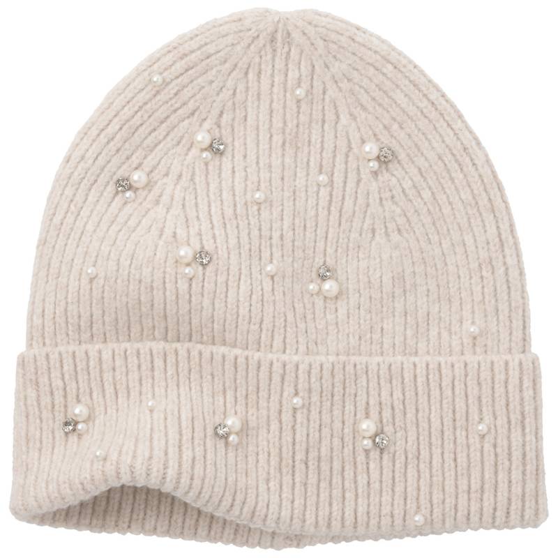 Damen Strickmütze mit Perlen Damen Strickmütze mit Perlen von Gina Benotti
