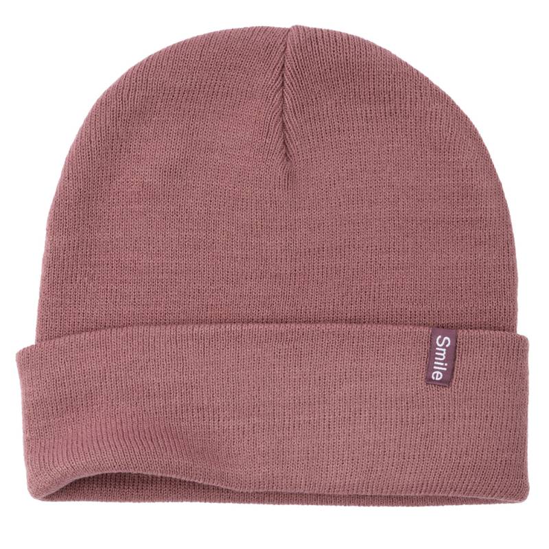 Damen Strickmütze mit kleinem Aufnäher Damen Strickmütze mit kleinem Aufnäher von Gina Benotti