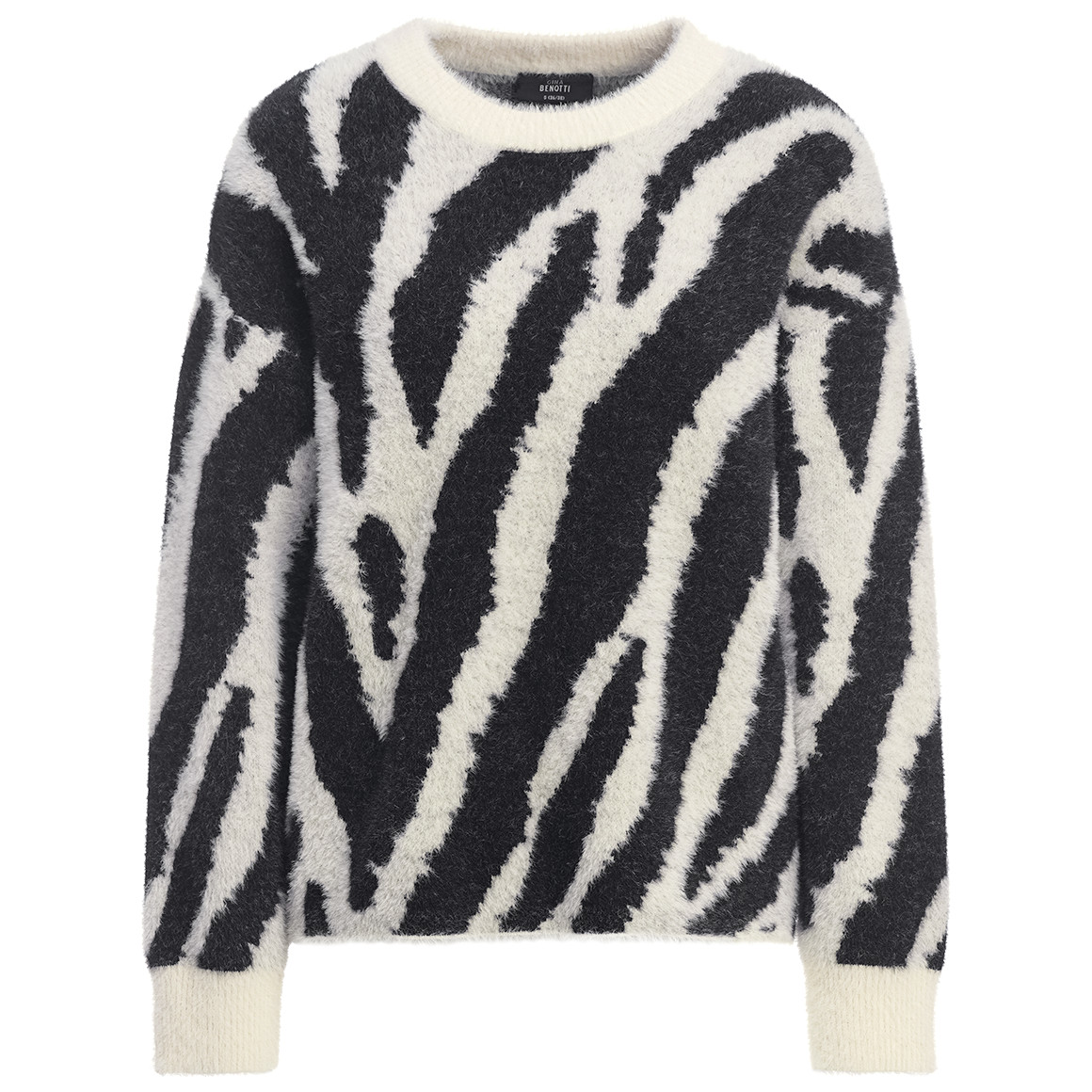 Damen Strickpullover mit Animal-Print von Gina Benotti