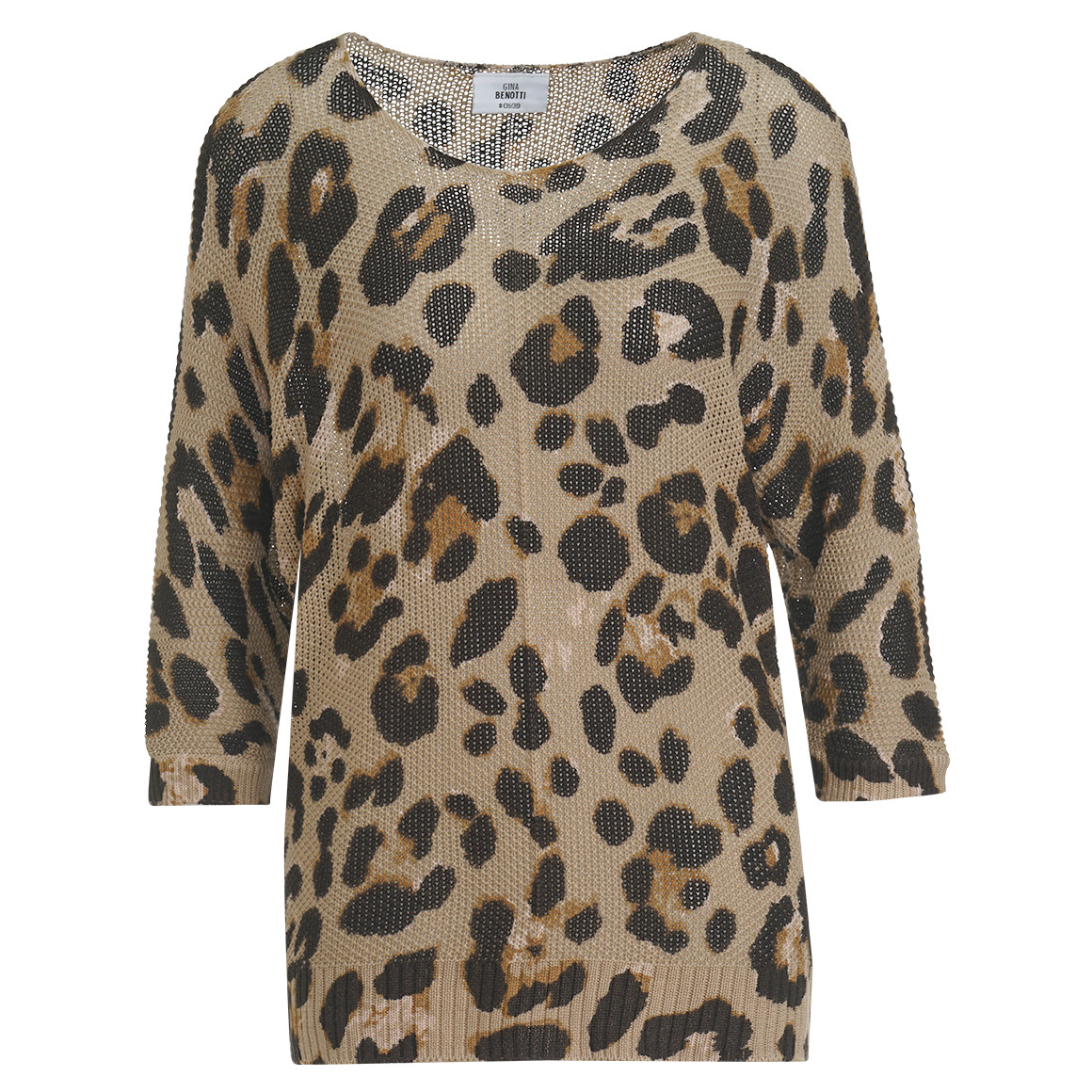 Damen Strickpullover mit Leo-Muster Damen Strickpullover mit Leo-Muster von Gina Benotti