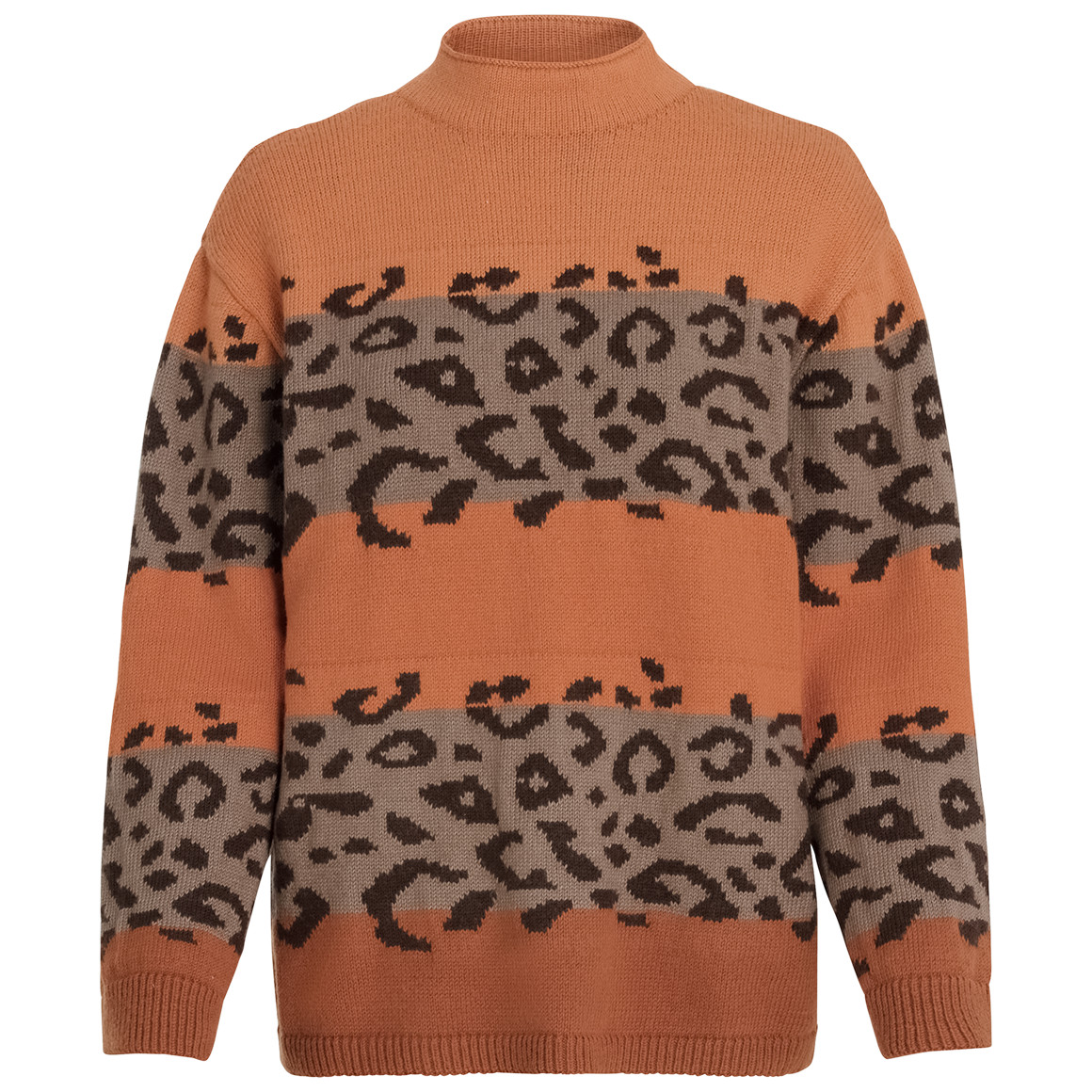 Damen Strickpullover mit Leo-Muster Damen Strickpullover mit Leo-Muster von Gina Benotti