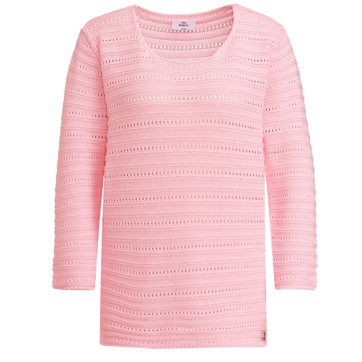 Damen Strickpullover mit Lochmuster Damen Strickpullover mit Lochmuster von Gina Benotti