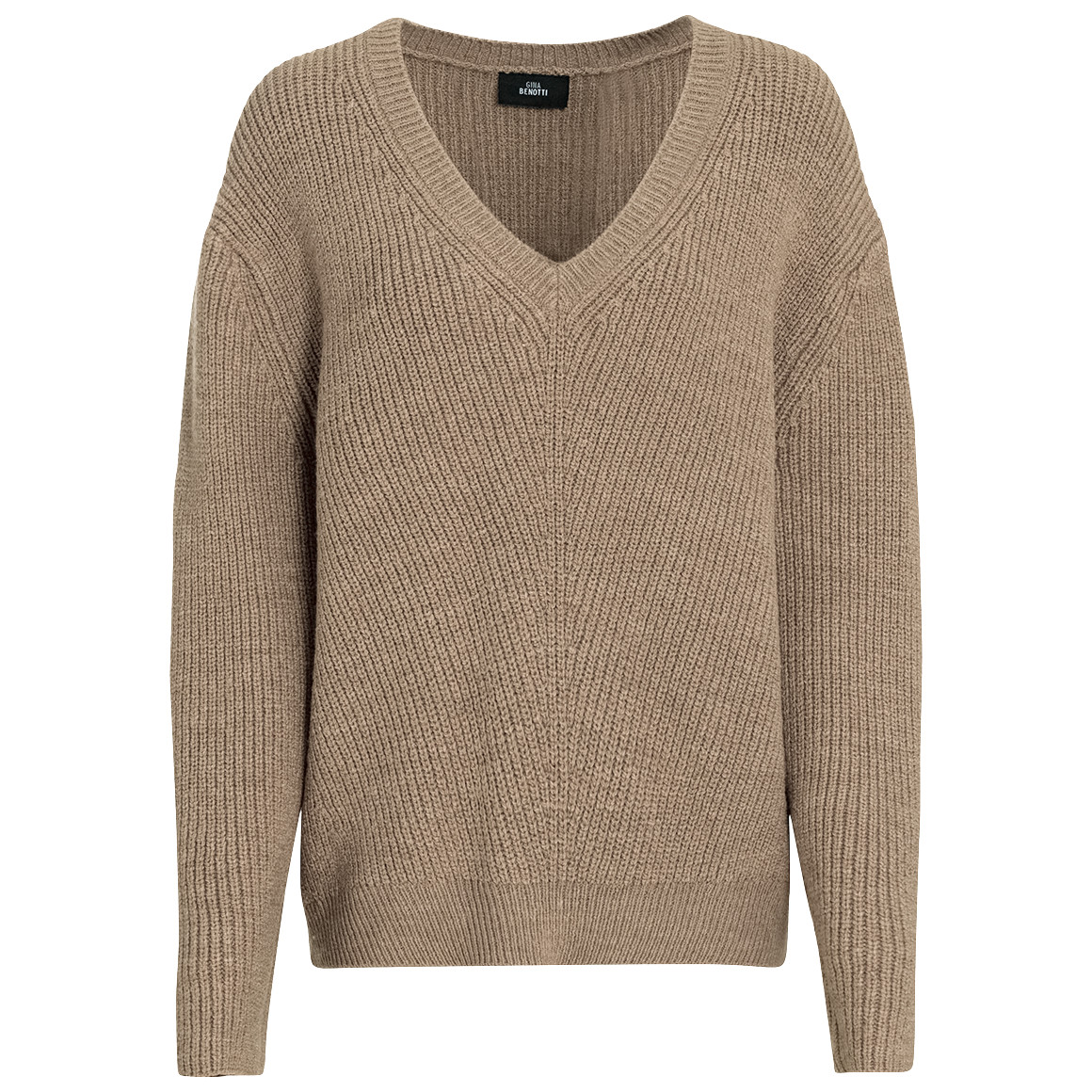 Damen Strickpullover mit V-Ausschnitt von Gina Benotti