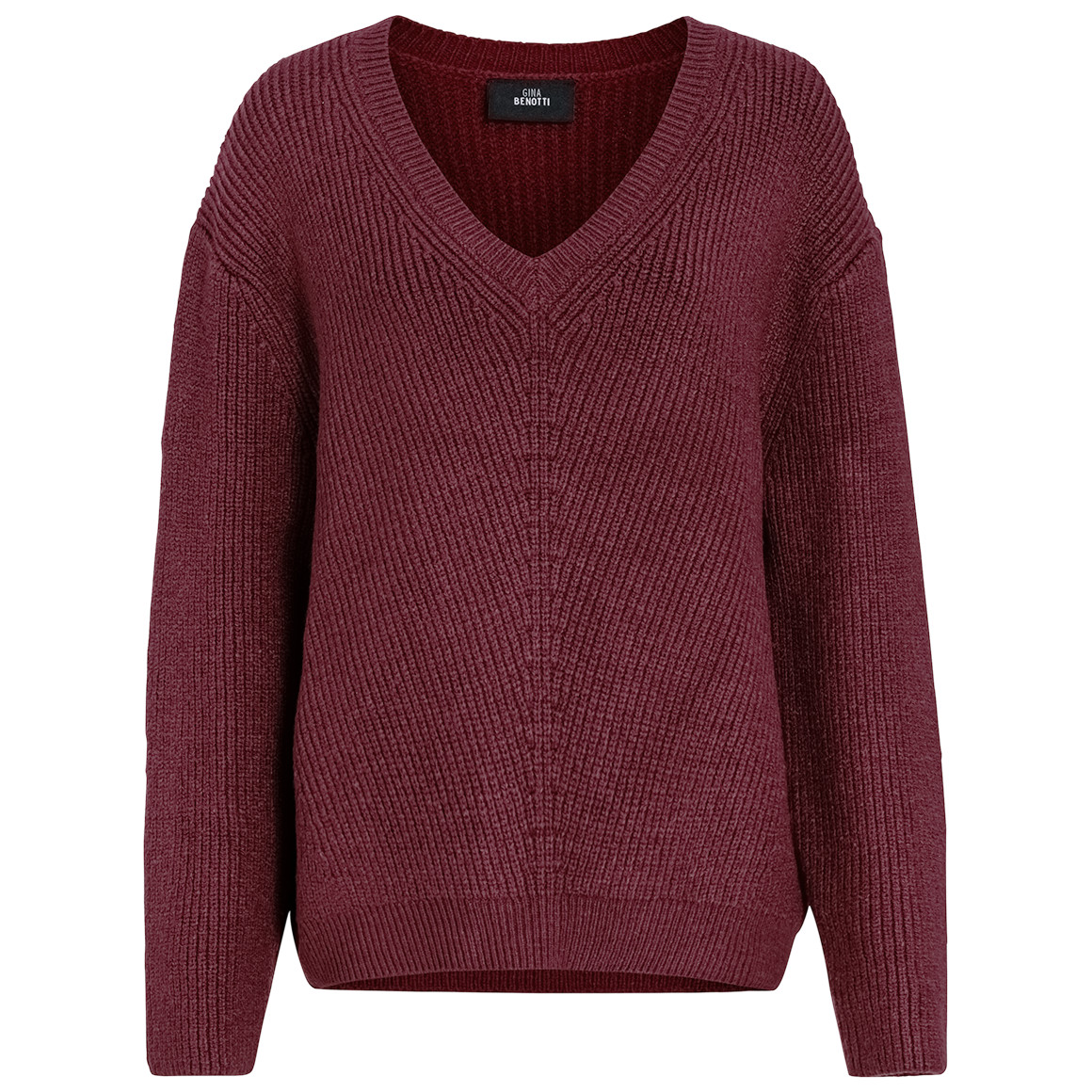 Damen Strickpullover mit V-Ausschnitt von Gina Benotti