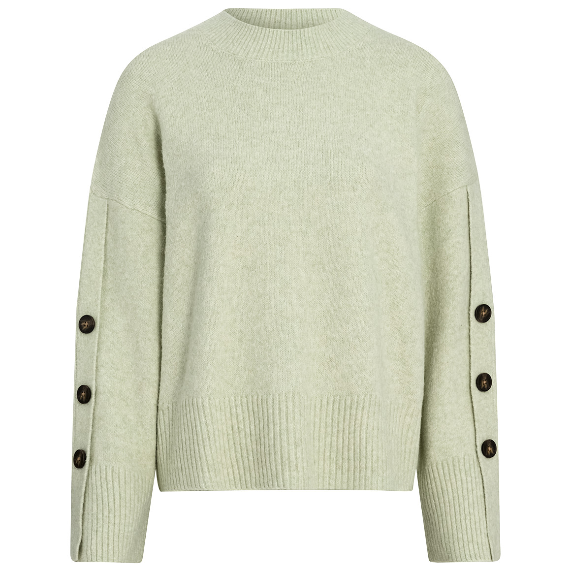 Damen Strickpullover mit Zierknöpfen von Gina Benotti