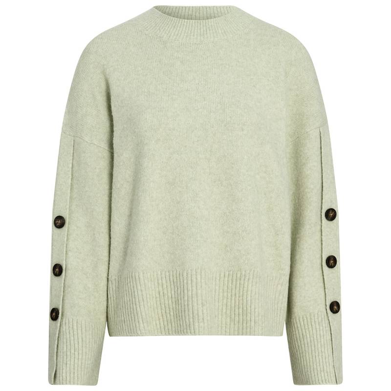 Damen Strickpullover mit Zierknöpfen von Gina Benotti