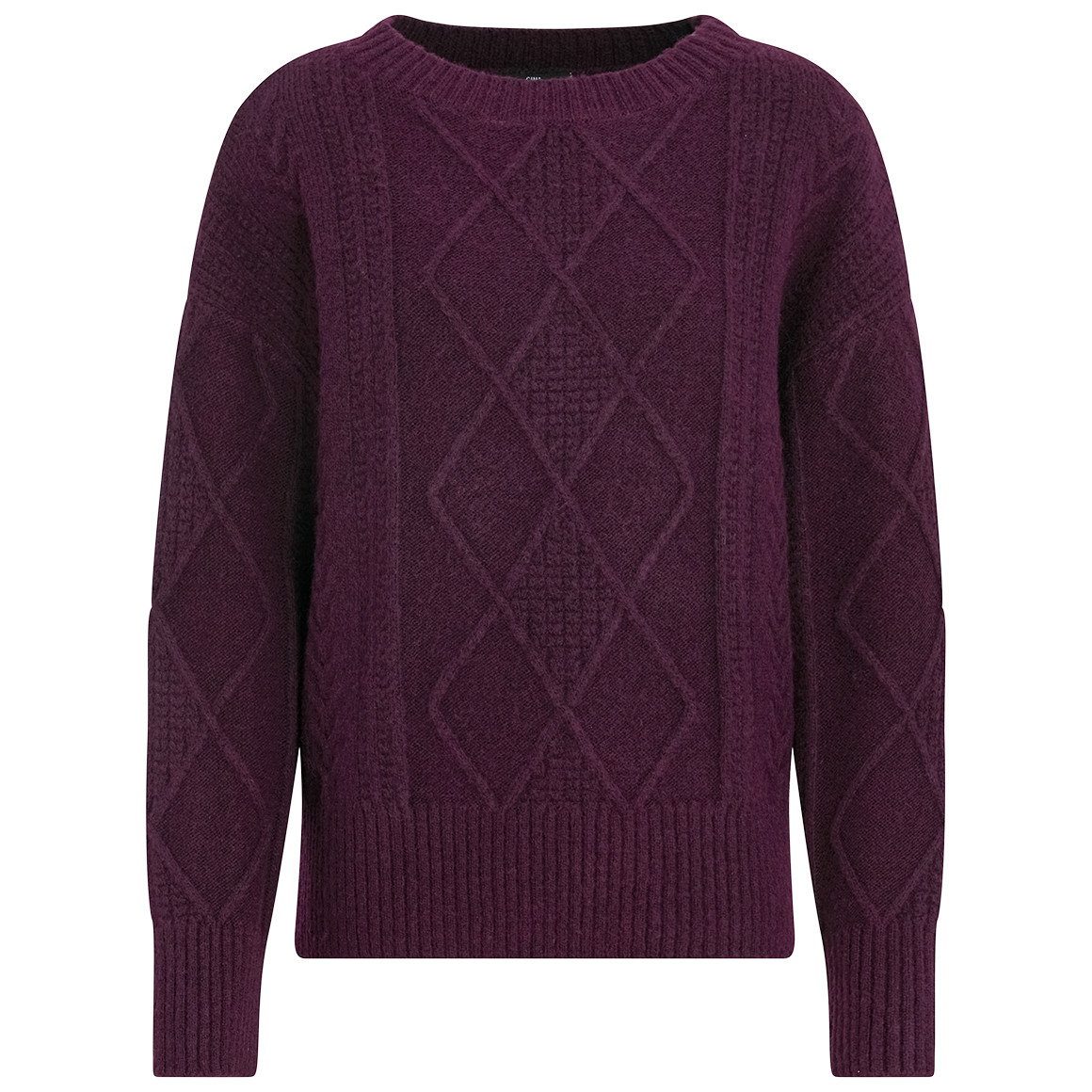 Damen Strickpullover mit Zopfmuster von Gina Benotti