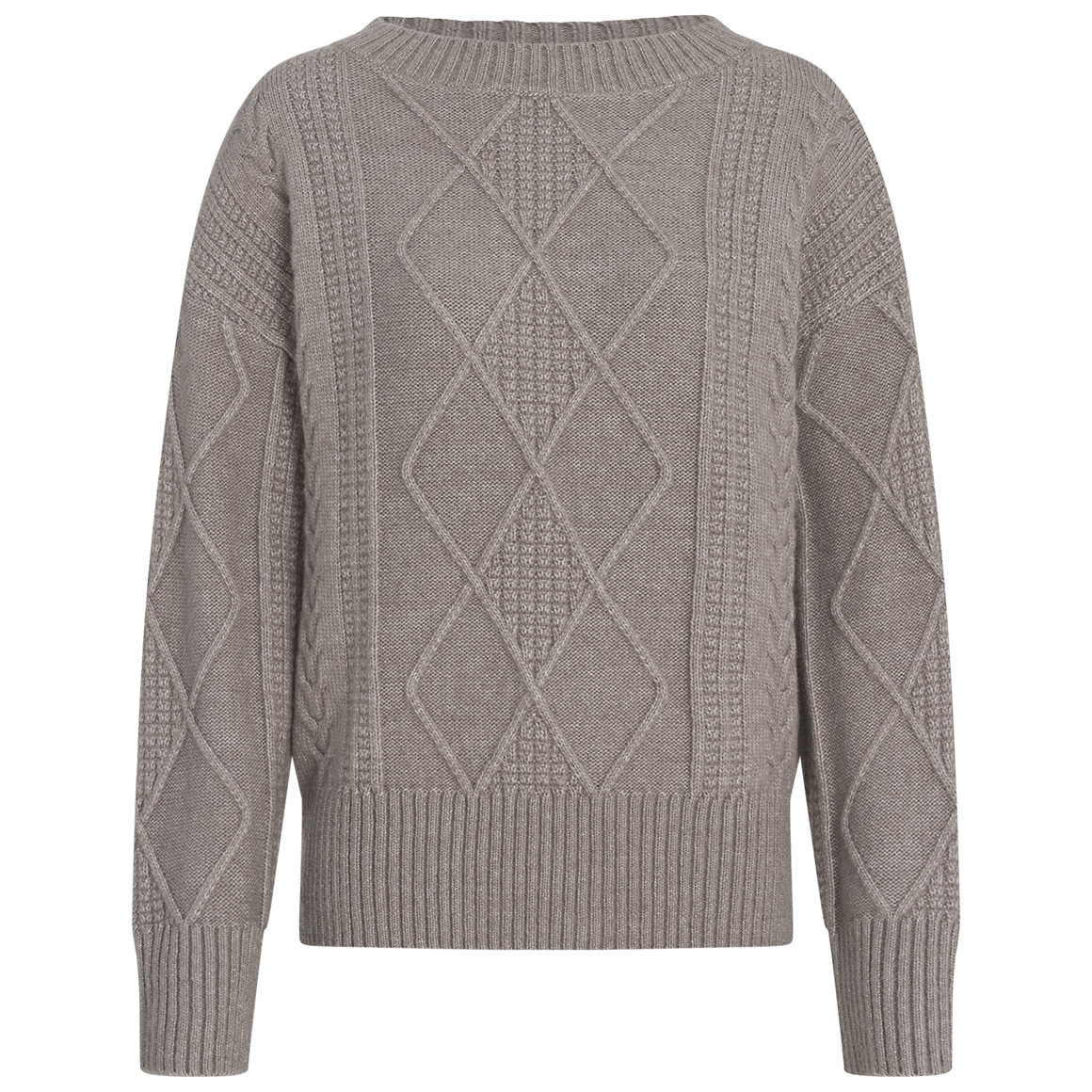 Damen Strickpullover mit Zopfmuster von Gina Benotti
