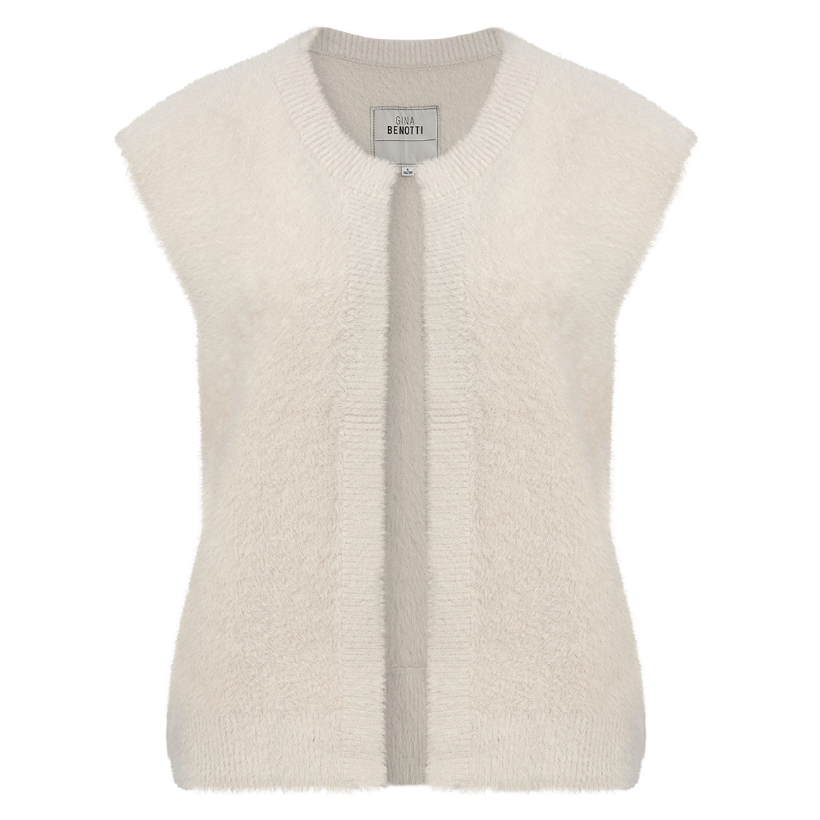 Damen Strickweste mit gerippten Abschlüssen von Gina Benotti