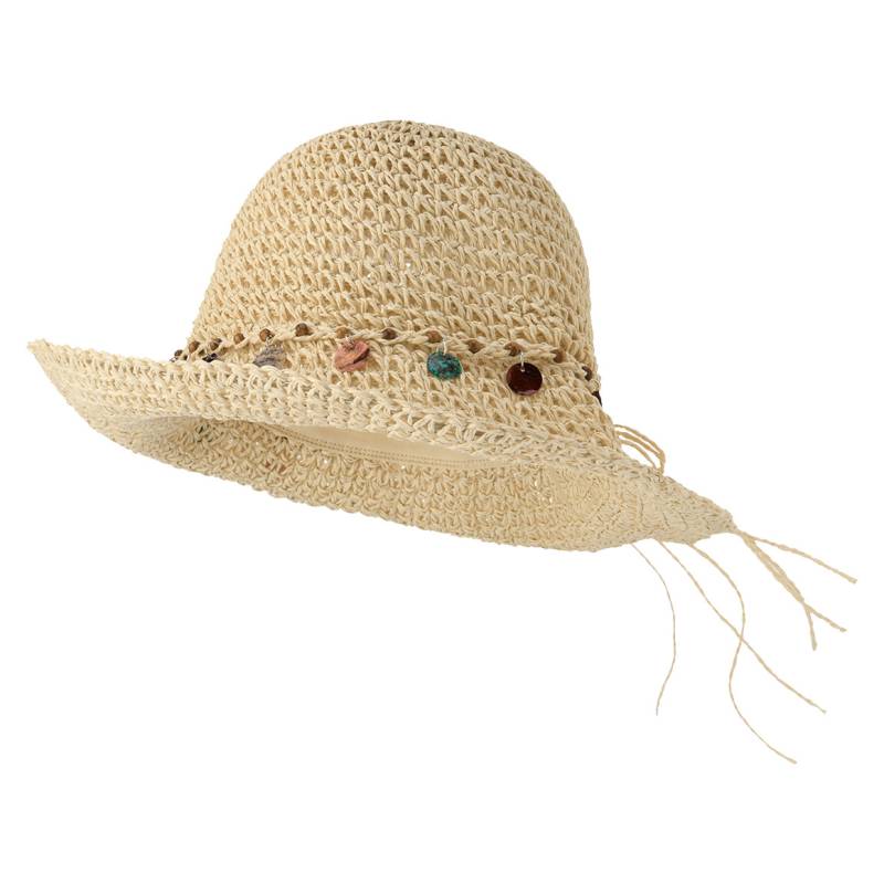Damen Strohhut mit Muschelband von Gina Benotti