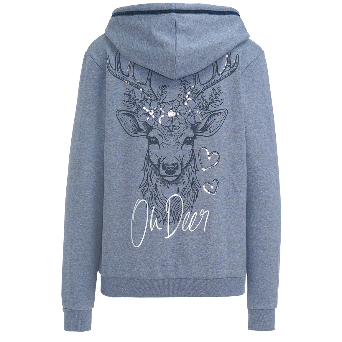 Damen Sweatjacke mit Herz-Motiv Damen Sweatjacke mit Herz-Motiv von Gina Benotti