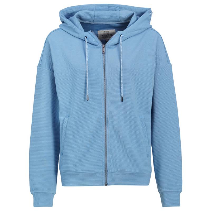 Damen Sweatjacke mit Rippstruktur Damen Sweatjacke mit Rippstruktur von Gina Benotti