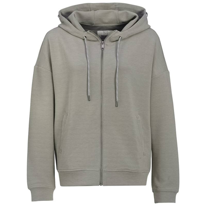 Damen Sweatjacke mit Rippstruktur Damen Sweatjacke mit Rippstruktur von Gina Benotti