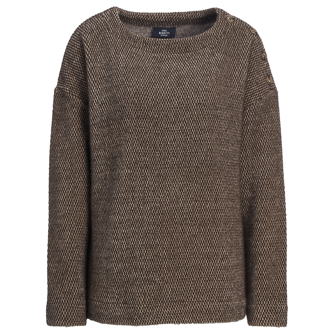Damen Sweatshirt in Strick-Optik Damen Sweatshirt in Strick-Optik von Gina Benotti