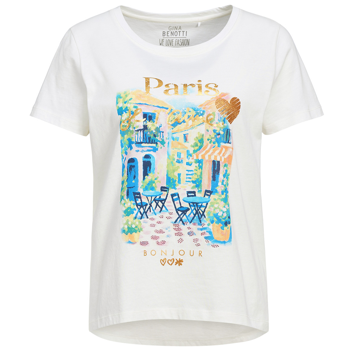 Damen T-Shirt aus Bio-Baumwolle Damen T-Shirt aus Bio-Baumwolle von Gina Benotti