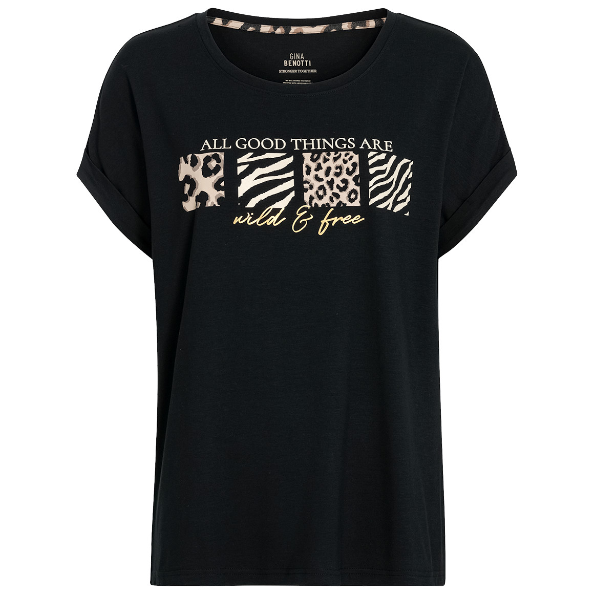 Damen T-Shirt aus einem Viskose-Mix Damen T-Shirt aus einem Viskose-Mix von Gina Benotti