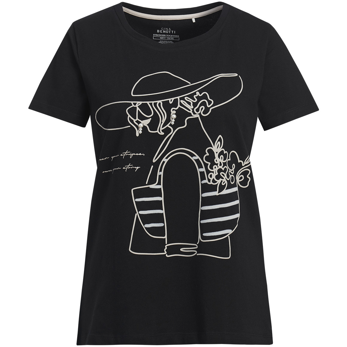 Damen T-Shirt mit Bio-Baumwolle von Gina Benotti