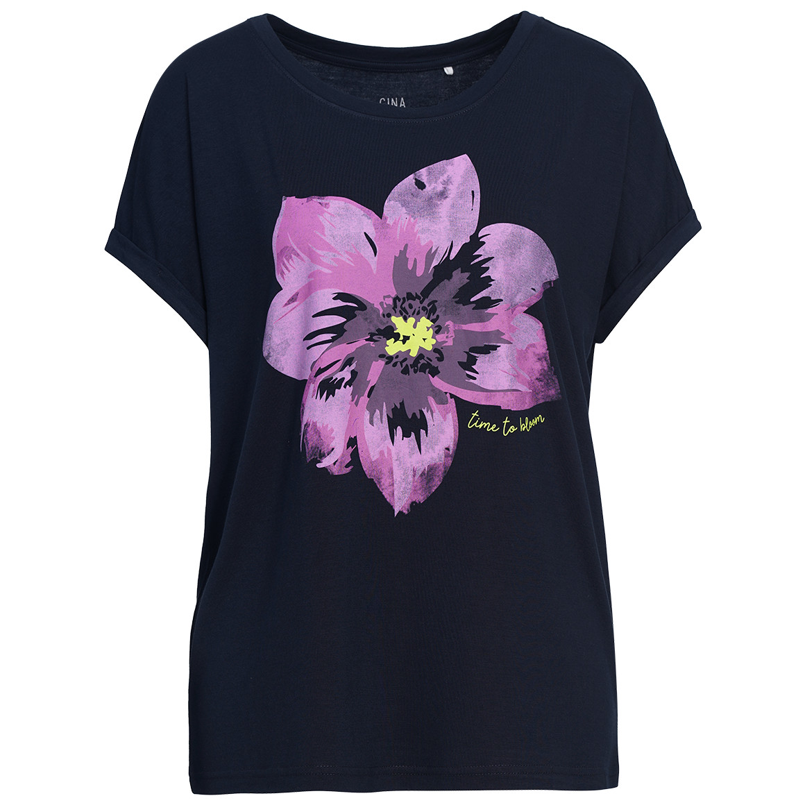 Damen T-Shirt mit Blumen-Print von Gina Benotti