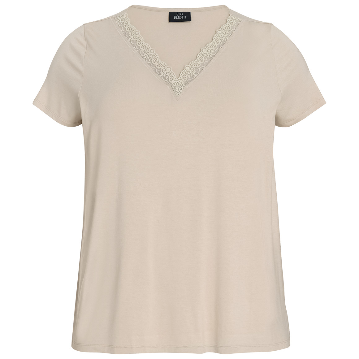 Damen T-Shirt mit Spitzen-Detail von Gina Benotti